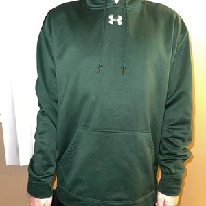 Hunter green under armor hoodie